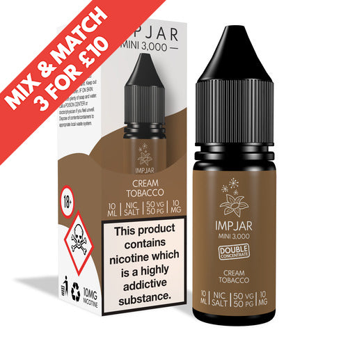 IMP JAR | Cream Tobacco | 10ml Nic Salt