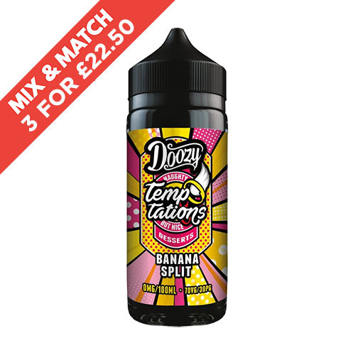 DOOZY VAPE | Genuine | Shortfill | 100ml Temptations | All Flavours | Selling Fast | UK