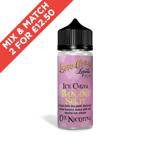 LEPRECHAUN LIQUIDS | Genuine | Shortfill | 100ml Ice Cream | All Flavours | Selling Fast | UK