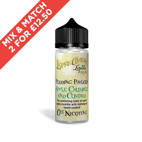 LEPRECHAUN LIQUIDS | Genuine | Shortfill | 100ml Pudding Parlour | All Flavours | Selling Fast | UK