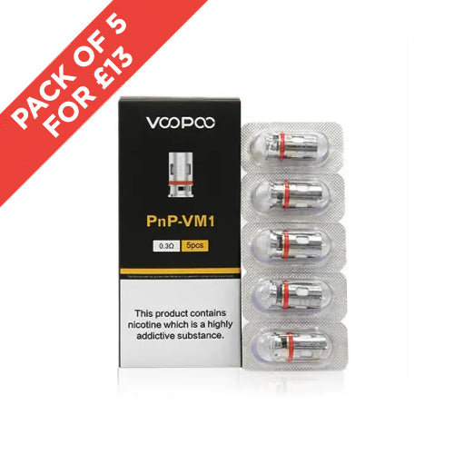 VOOPOO | Genuine | PNP Coils | 0.15 ohm 0.2 ohm 0.3 ohm 0.45 ohm 0.6 ohm Coils | UK