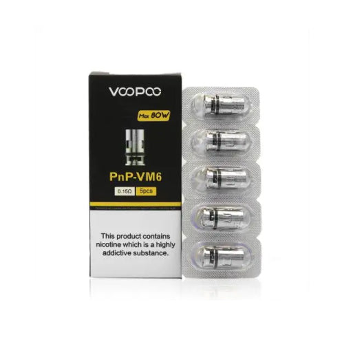 VOOPOO | Genuine | PNP Coils | 0.15 ohm 0.2 ohm 0.3 ohm 0.45 ohm 0.6 ohm Coils | UK