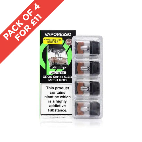 VAPORESSO | Genuine | Xros Mesh Pods | 0.60 ohm 0.80 ohm 1.0 ohm 1.20 ohm | UK