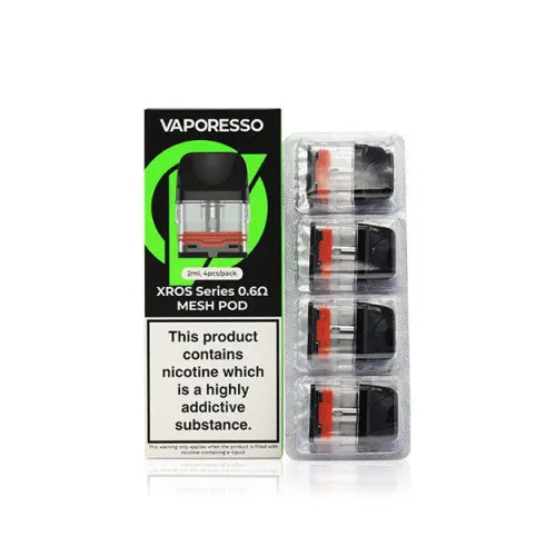 VAPORESSO | Genuine | Xros Mesh Pods | 0.60 ohm 0.80 ohm 1.0 ohm 1.20 ohm | UK