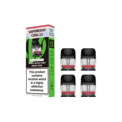 VAPORESSO | Genuine | Xros Mesh Pods | 0.60 ohm 0.80 ohm 1.0 ohm 1.20 ohm | UK