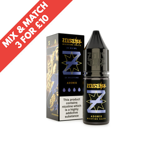 ZEUS JUICE | Genuine | Nic Salts | 10ml | All Flavours | 10mg 20mg | Selling Fast | UK