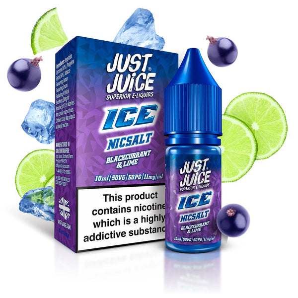 JUST JUICE | Genuine | Nic Salts | 10ml Ice | All Flavours | 5mg 11mg 20mg | Selling Fast | UK